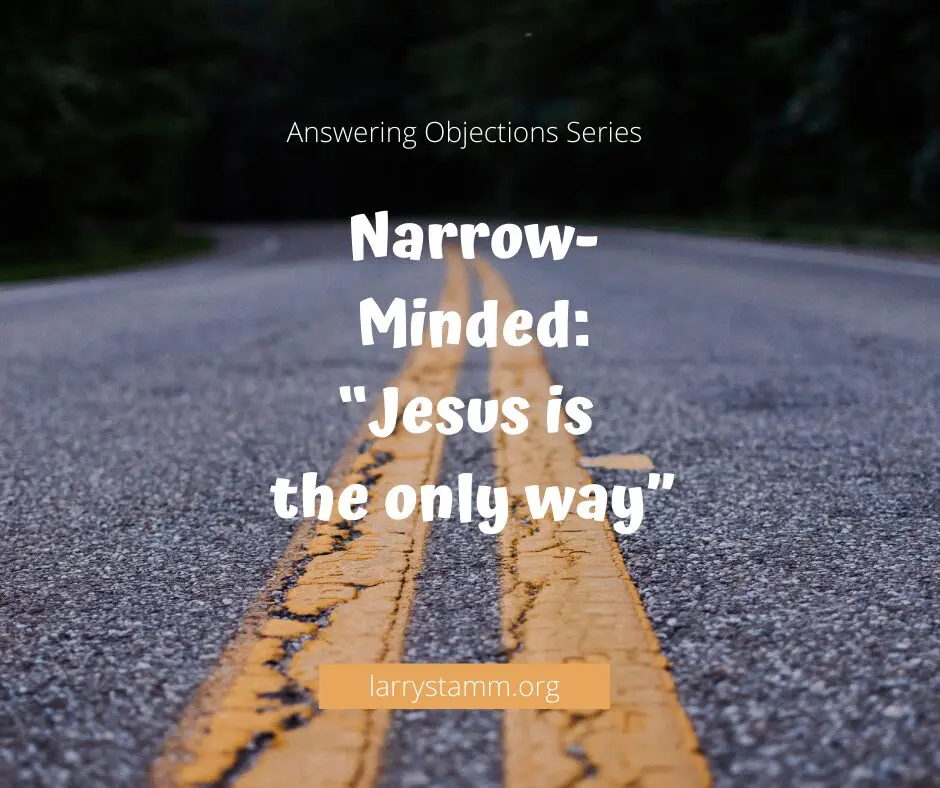 Here's an alt tag for the image: Jesus: The Only Way?