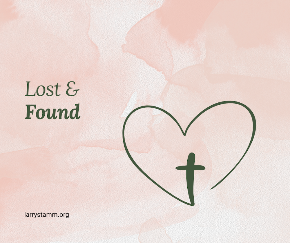 Text graphic with "Lost & Found" message.