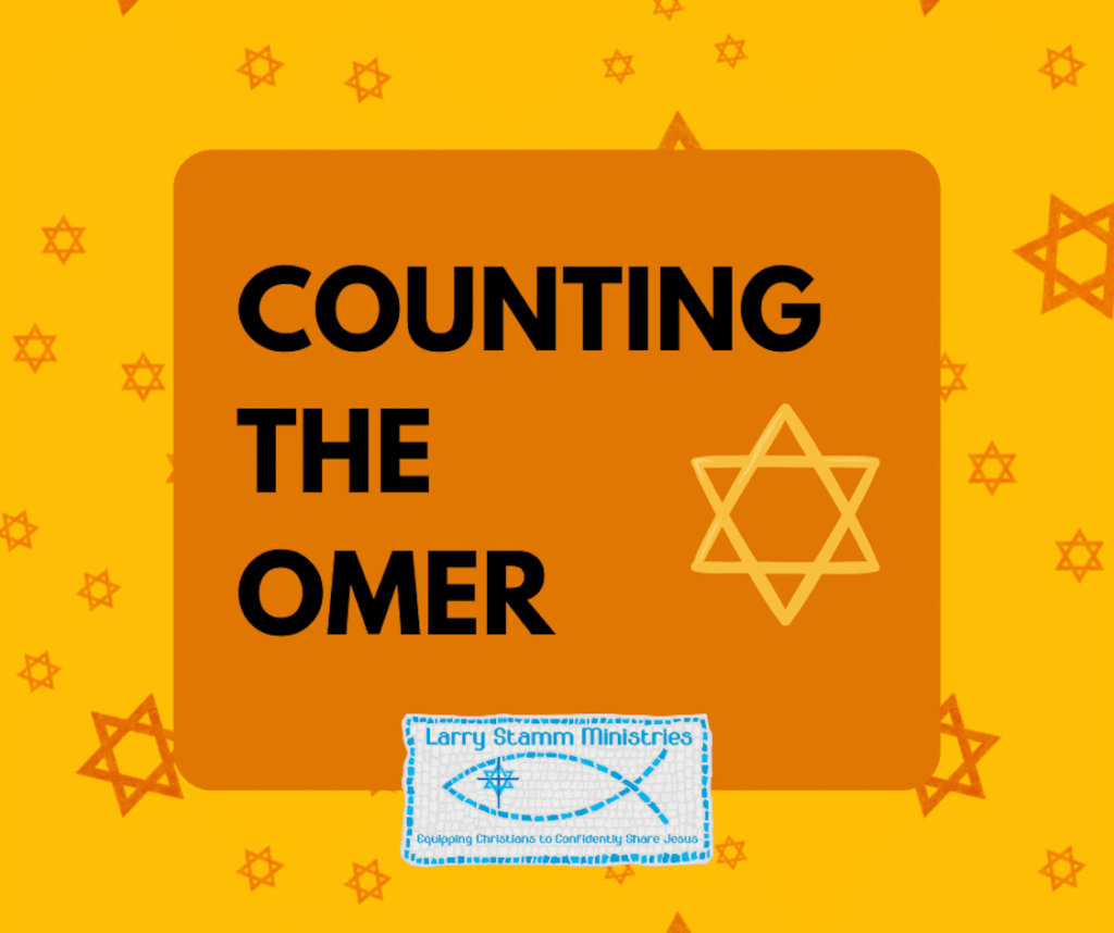 Counting the Omer, Jewish star background.