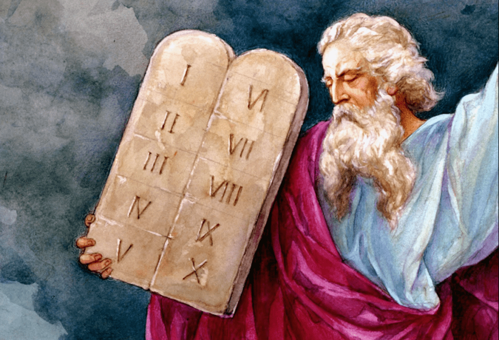 A Jesus holding a stone with numbering