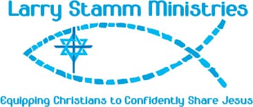 Larry stamm ministries logo with a white background